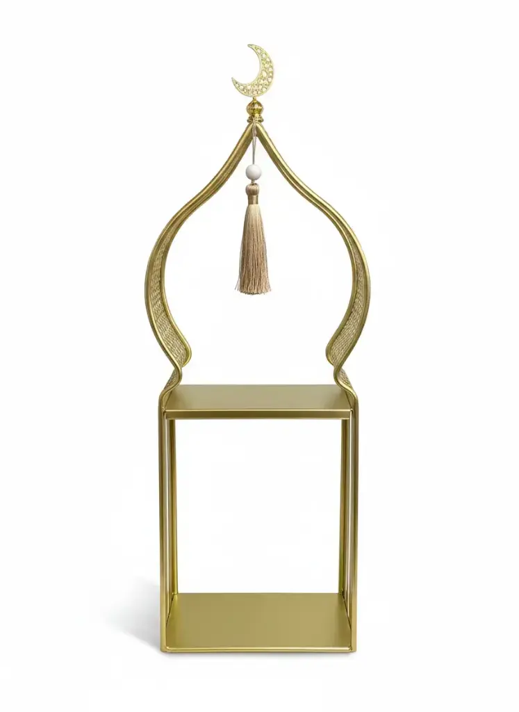 [25621-4_gold-GM] Support apperitif minaret or 19_10_51cm - Nadya.webp