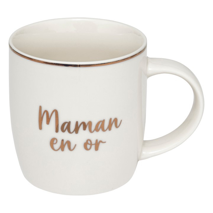Mug m maman en or 34cl