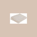 Serviette frange maha bl40x40 x2