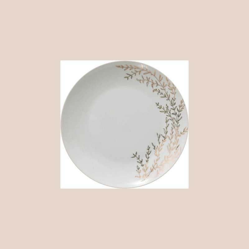Assiette dessert imprimer  bois de rose d19