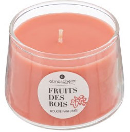 Bougie parfumée en verre  izor fruits des  boisi 300g