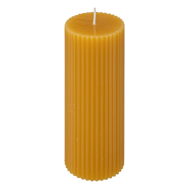 Bougie ronde demi jaune 5x14