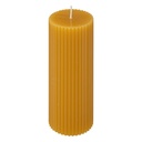 Bougie ronde demi jaune 5x14