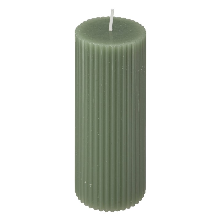 Bougie ronde demi verte 5x14