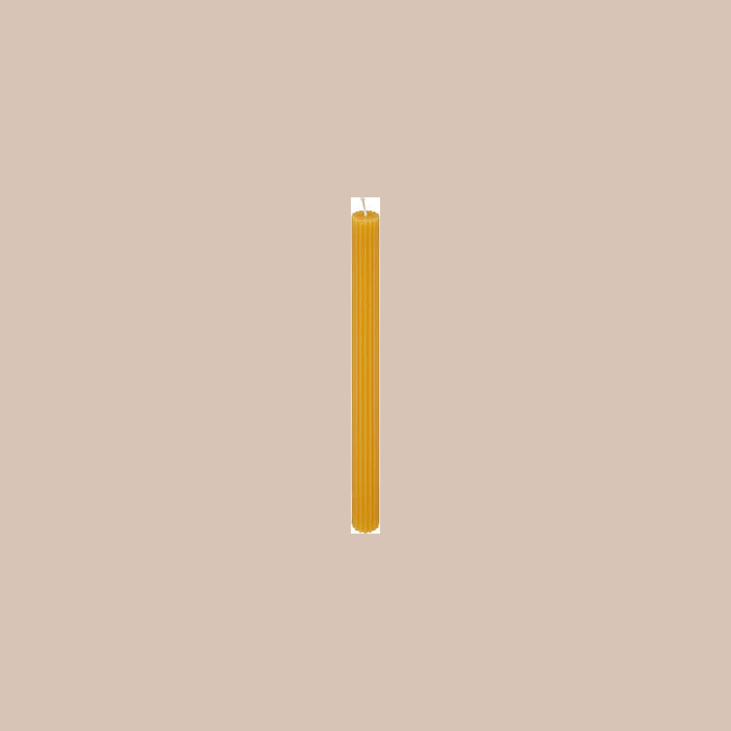 Bougie baton demi jaune h26