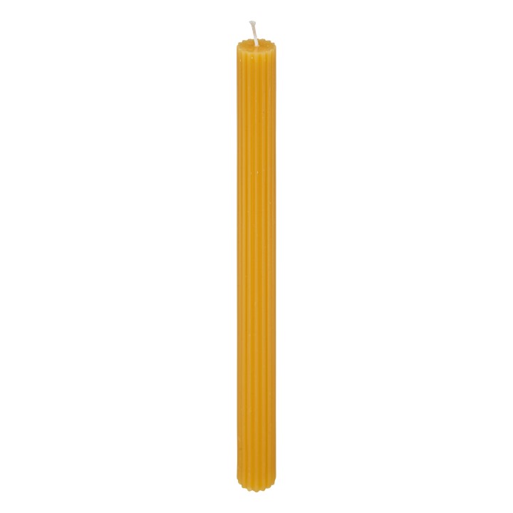 Bougie baton demi jaune h26