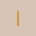 Bougie baton demi jaune h26