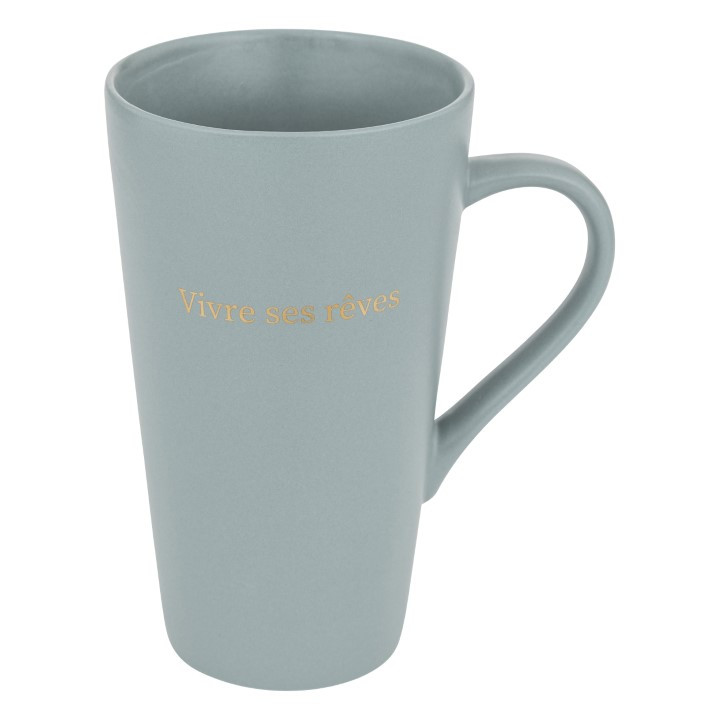 Mug "Vivre ses reves bleu 50cl  