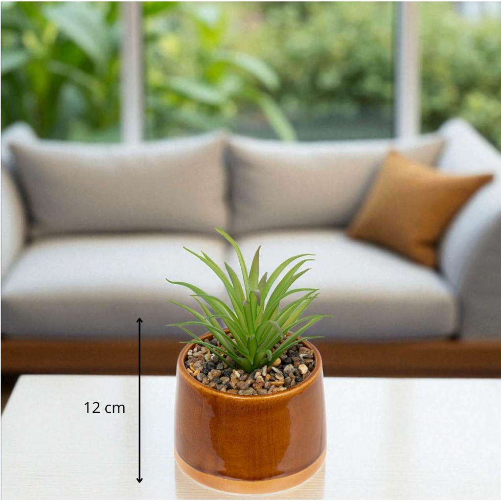 Plante céramique "Reac" - Ambre