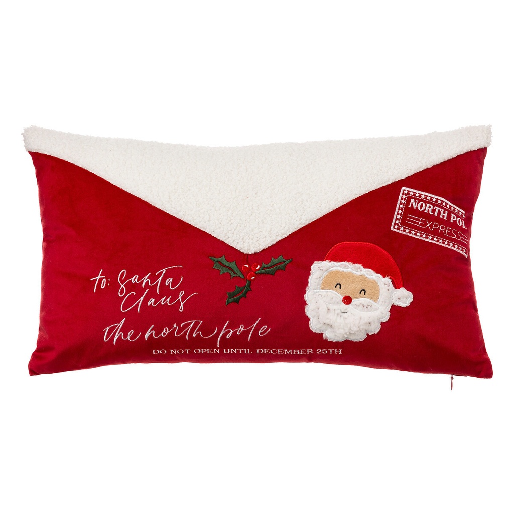 Coussin lettre pere noel  50x30cm