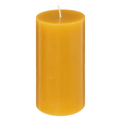 Bougie rond hugo jaune 7x13 cm
