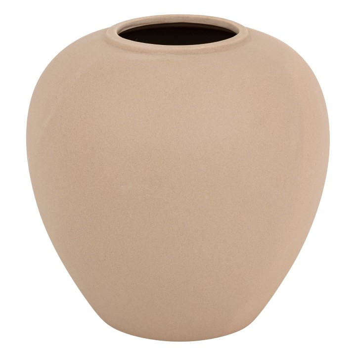 Vase céramique boule rily beige h22