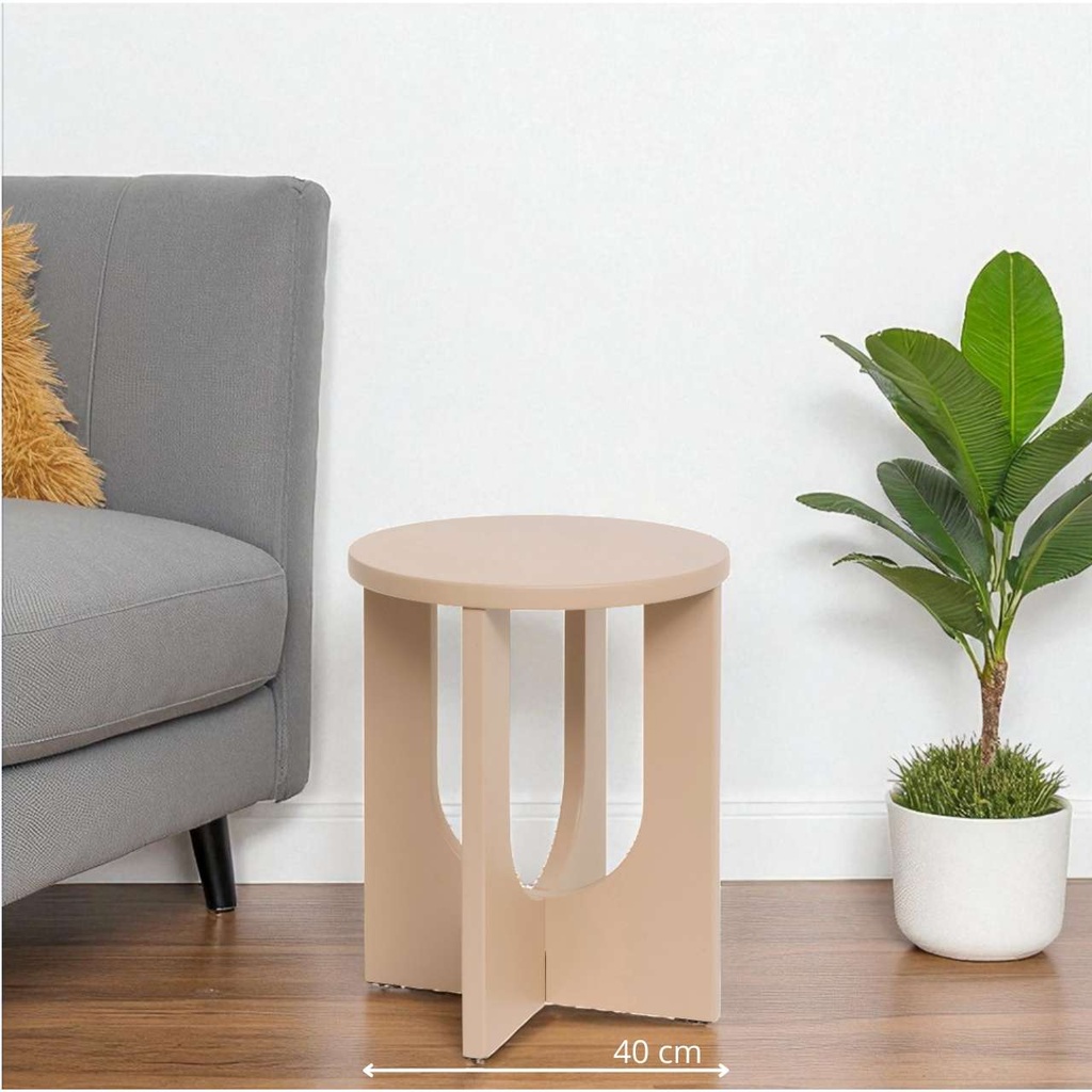 Table cafe bloom noisette