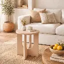 Table cafe bloom noisette