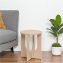 Table cafe bloom noisette