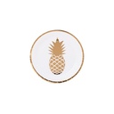 8 assiettes ananas or 23cm