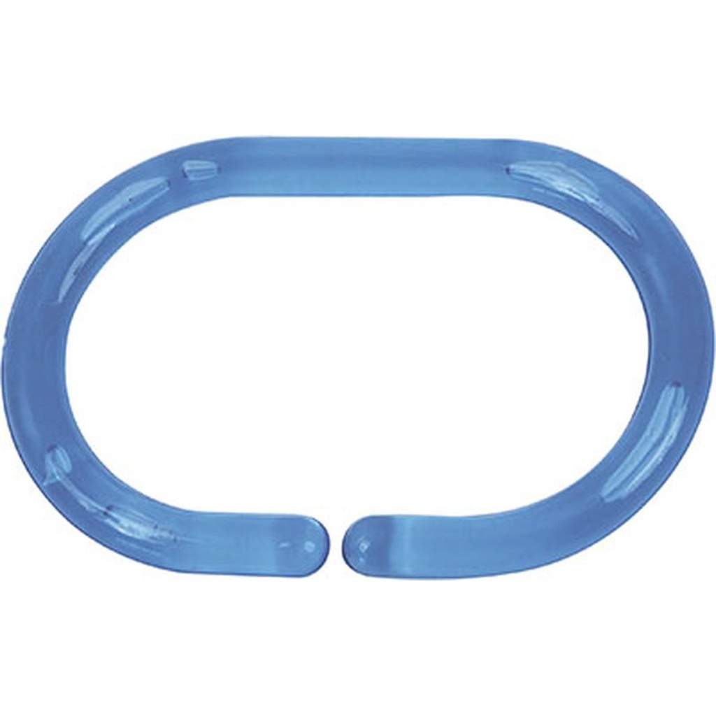 Set de 12 anneaux de douche ps - ciel translucide