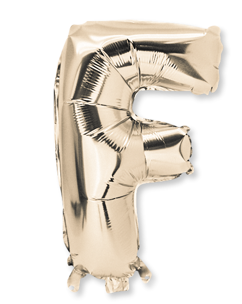  ballon metal or 36cm lettre f
