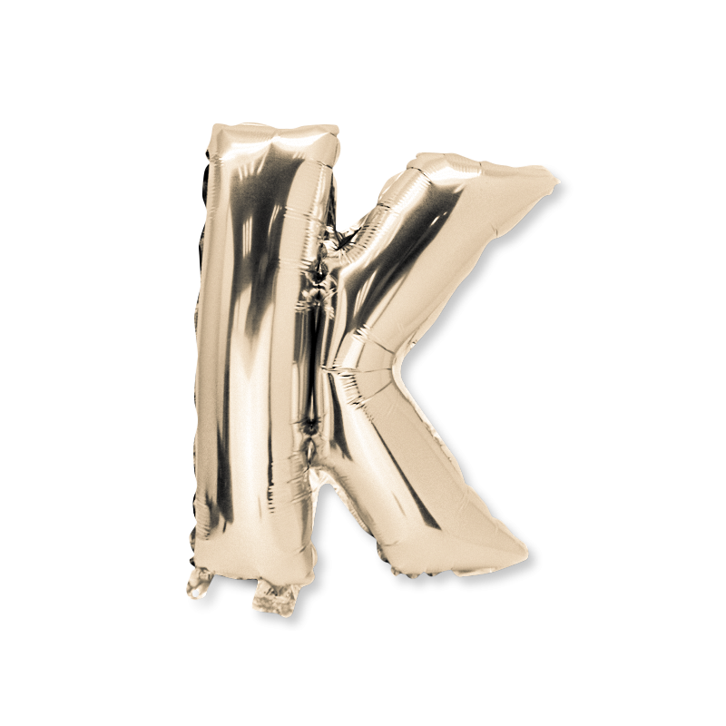 Ballon metal or 36cm lettre k
