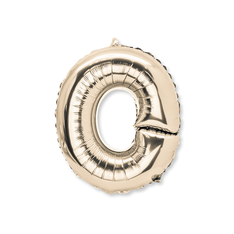 Ballon metal or 36cm lettre o