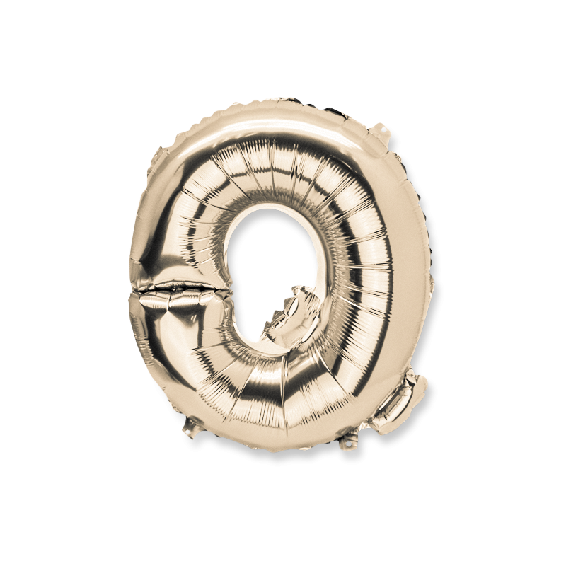 Ballon metal or 36cm lettre q