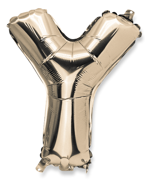  ballon metal or 36cm lettre y