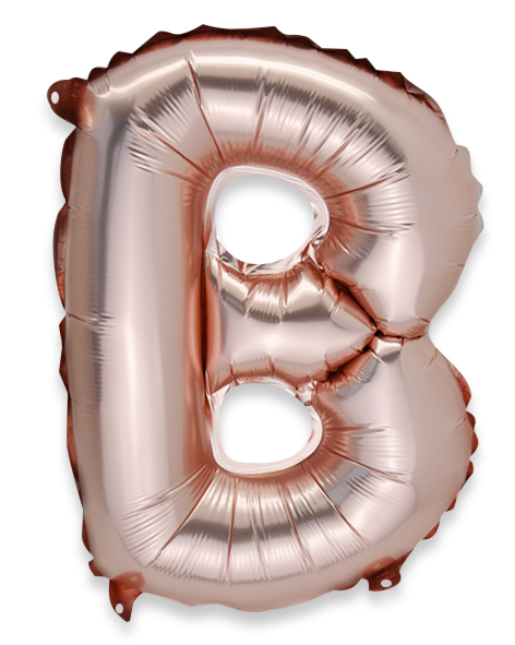  ballon rose gold 36cm lettre b