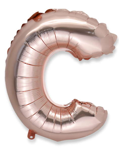  ballon rose gold 36cm lettre c