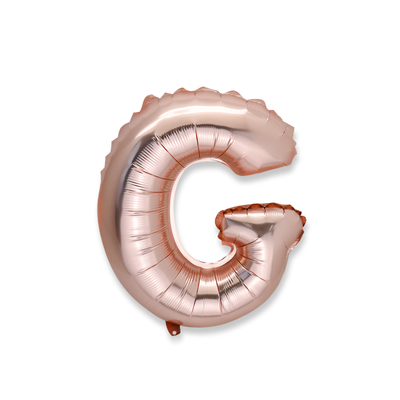 Ballon rose gold 36cm lettre g