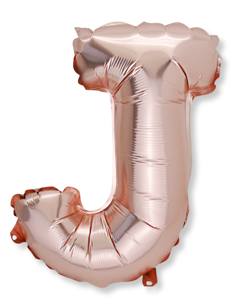  ballon rose gold 36cm lettre j