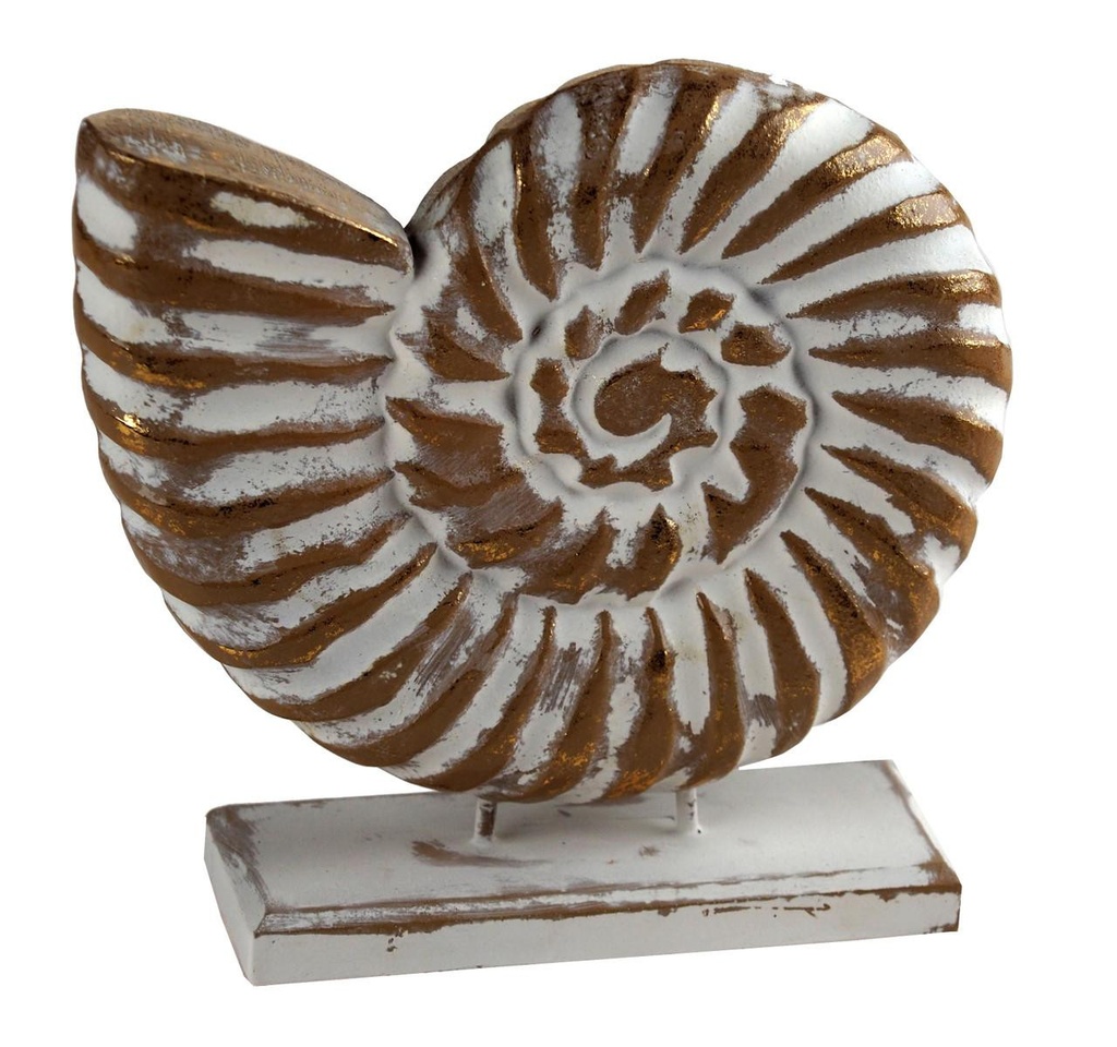 Coquillage sur pied 16cm finit