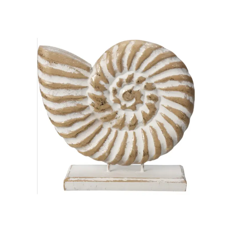 Coquillage sur pied 19cm finit