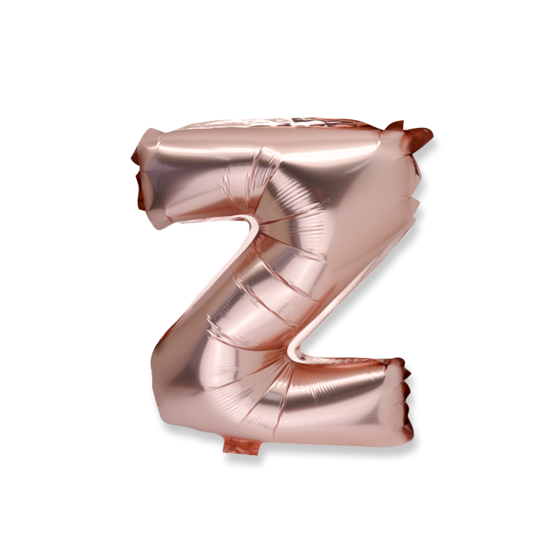 Ballon rose gold 36cm lettre z