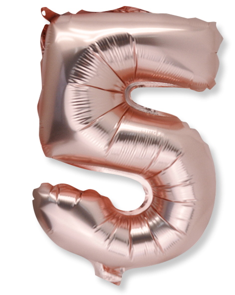  ballon metal rose gold 36cm chiffre