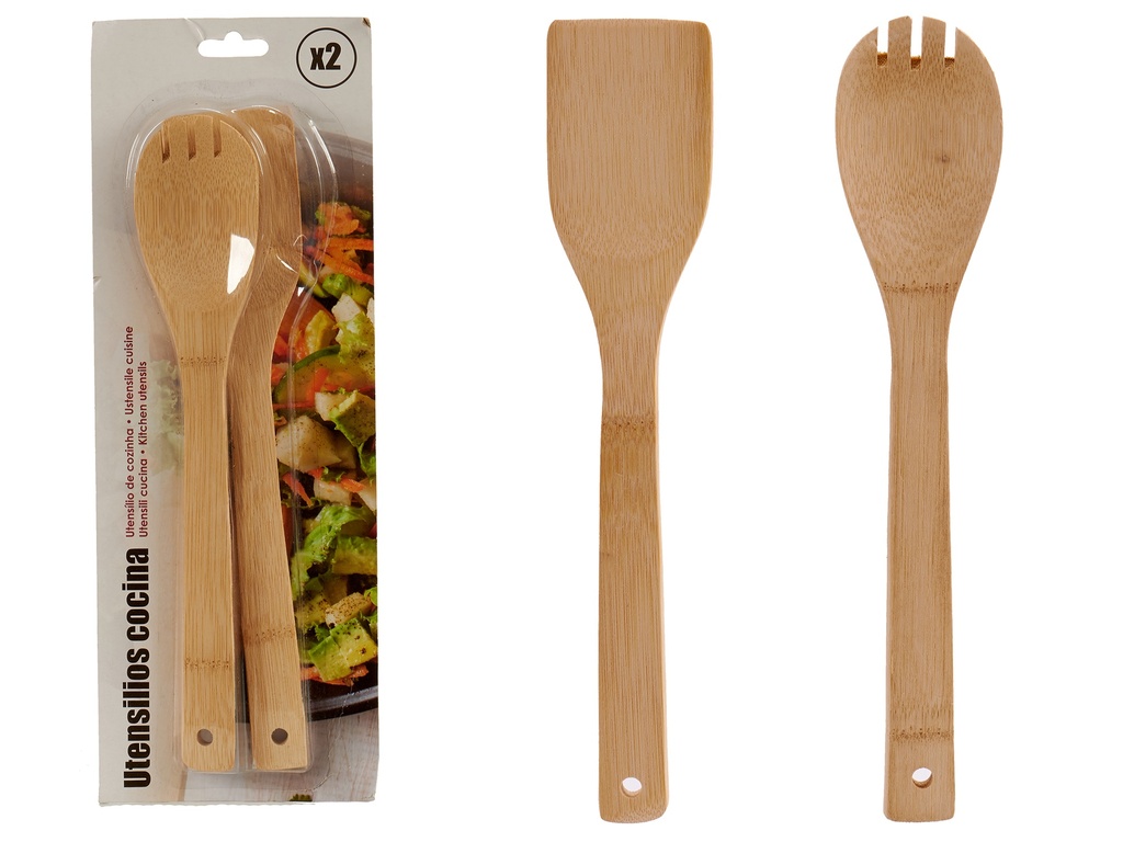 Ustensiles de cuisine en bambou 30cm
