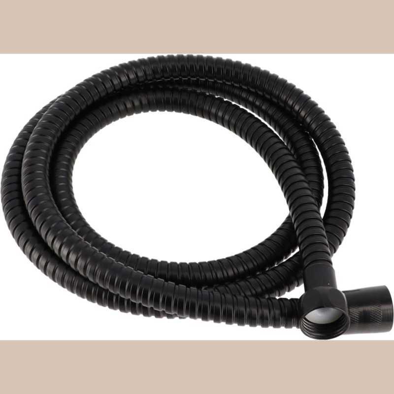 Flexible de douche acier inoxidable 150 cm - noir mat