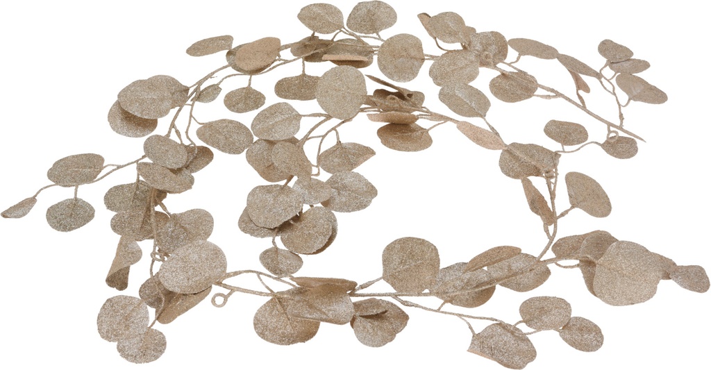 Guirlande feuilles 180cm doree