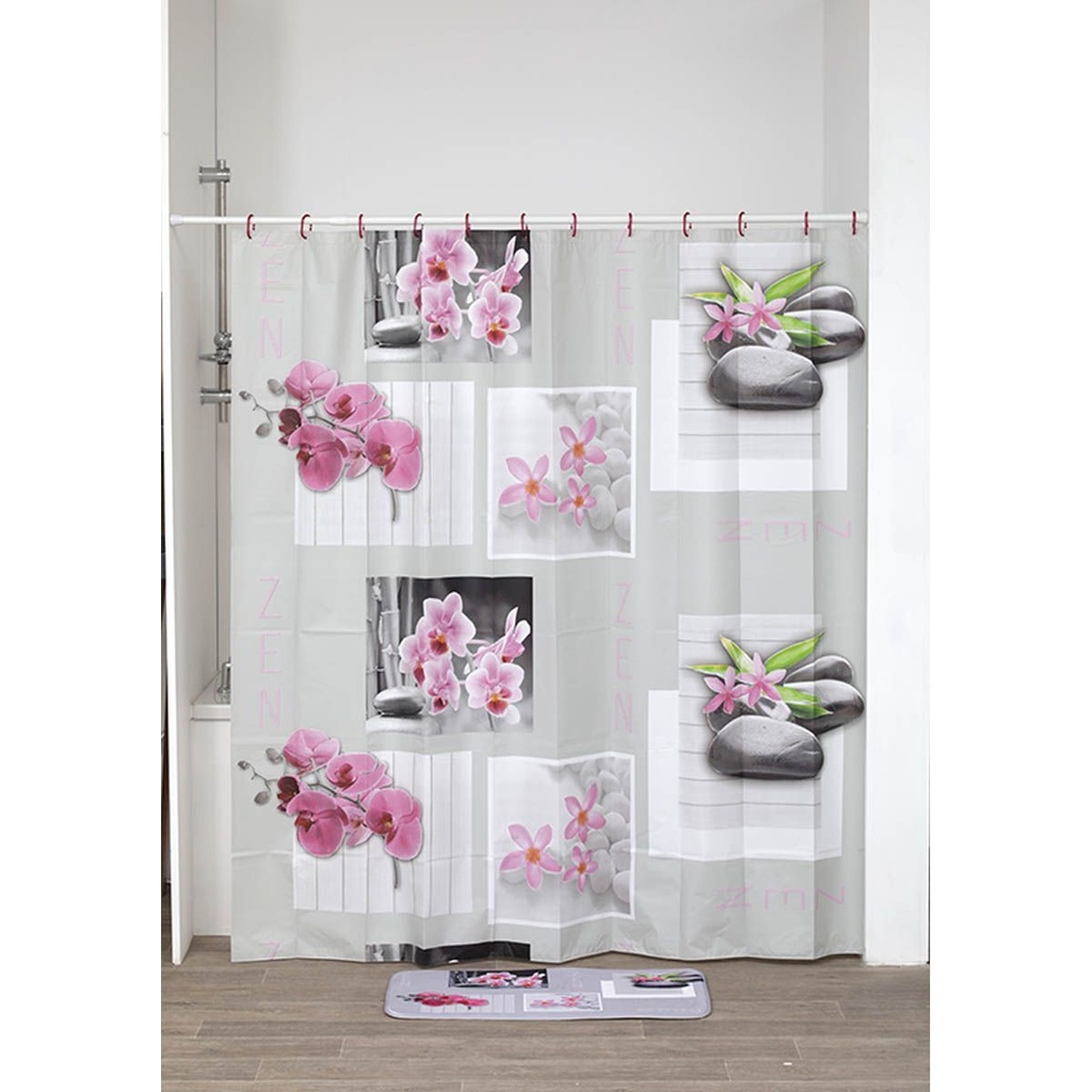 Rideau de douche peva 180x180 cm - janice