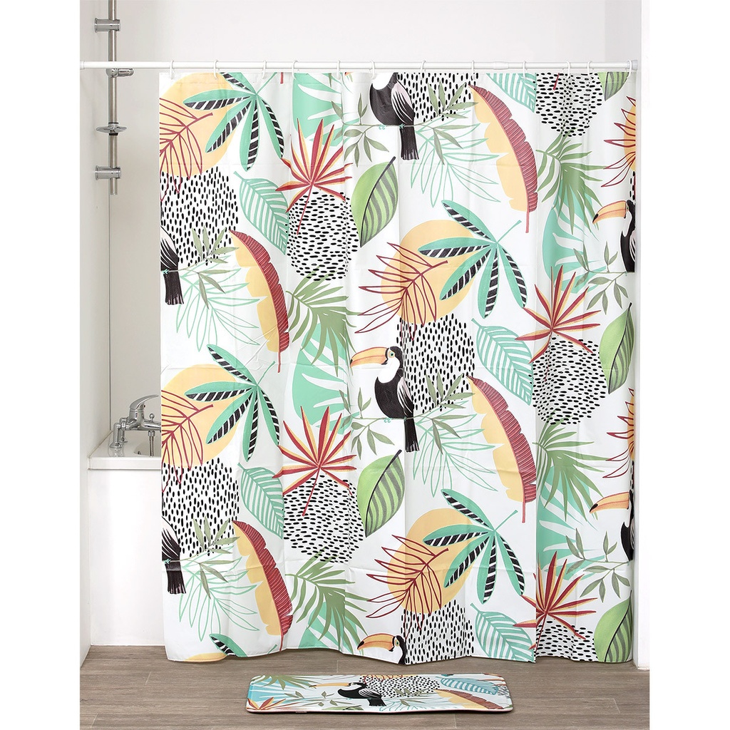 Rideau de douche peva 180x180 cm - back to nature