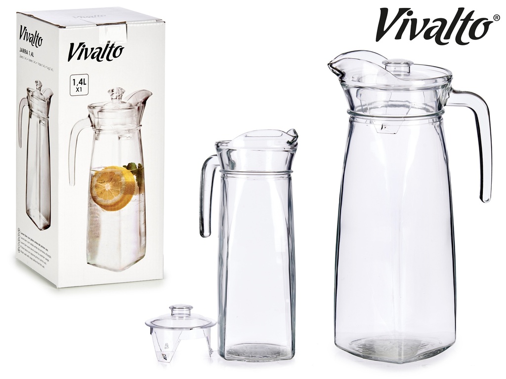 Carafe 1,4l couvercle plastique