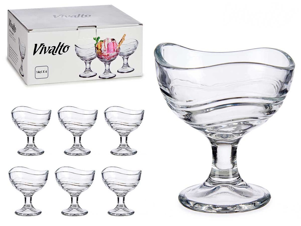 Coupe glace forme ondule 135ml