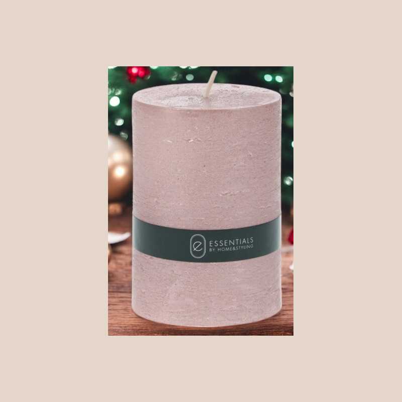 Bougie pilier 10cm rose gold