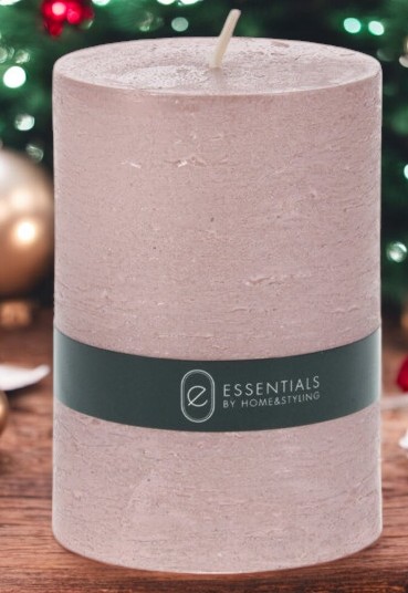 Bougie pilier 10cm rose gold