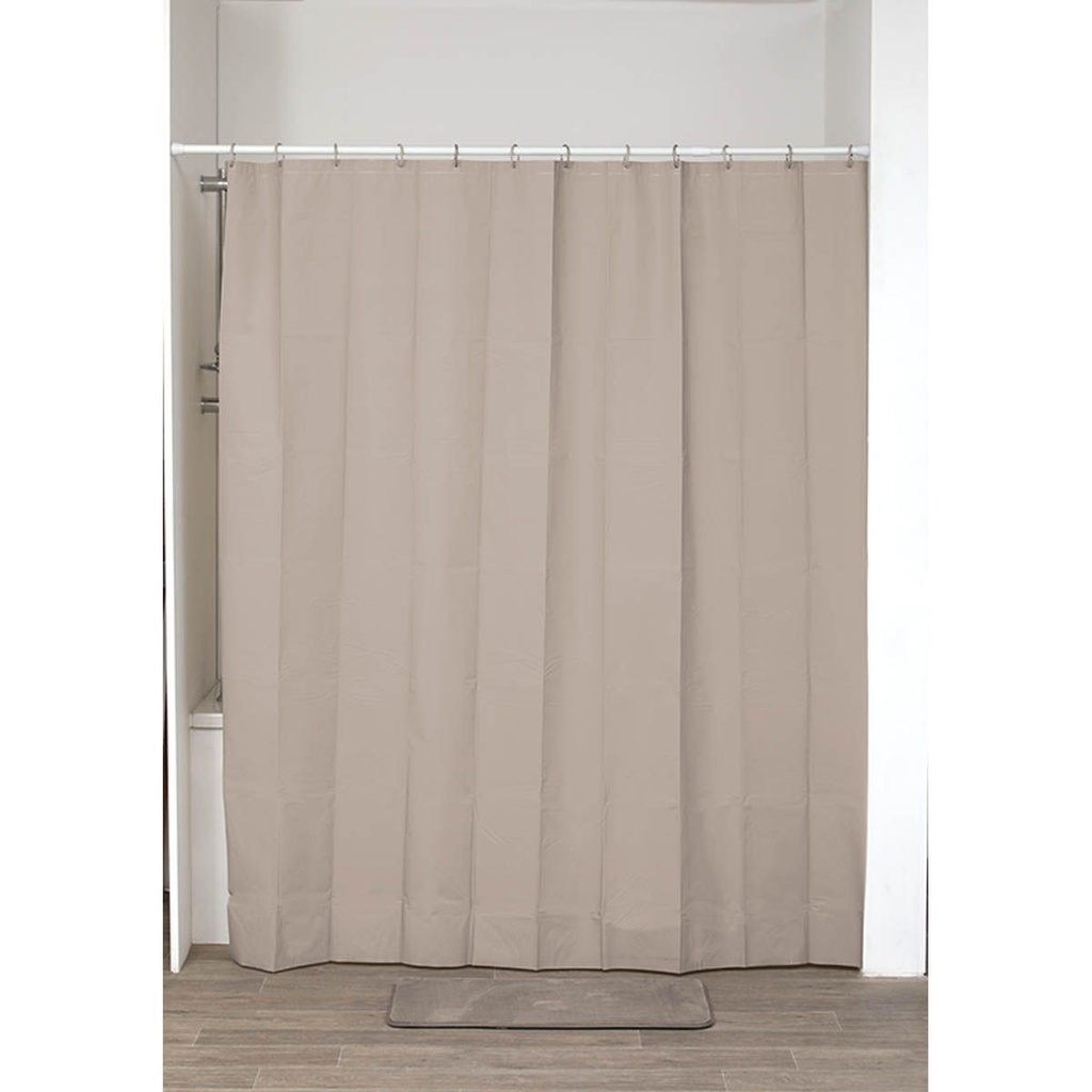 Rideau de douche peva 180x200 cm - beige