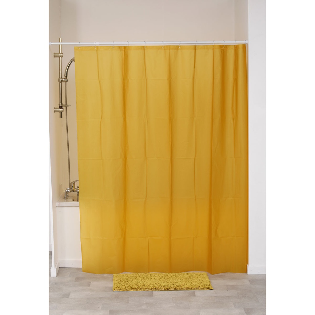 Rideau de douche laser eva 180x200 cm - ocre