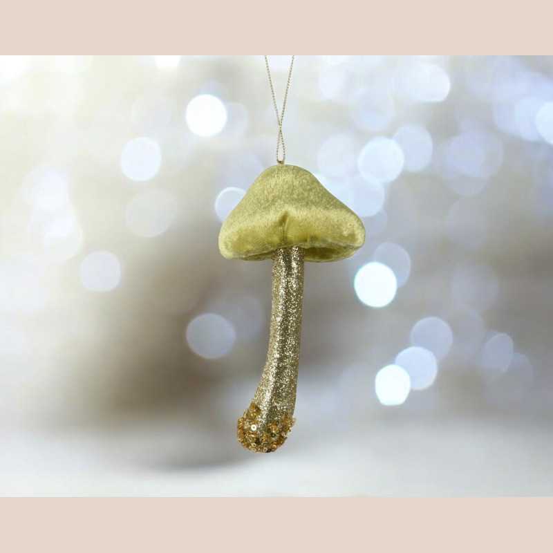 Champignon mousse polymere finition velours jaune