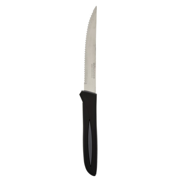 Lot de 6 couteaux a steak design estl noir