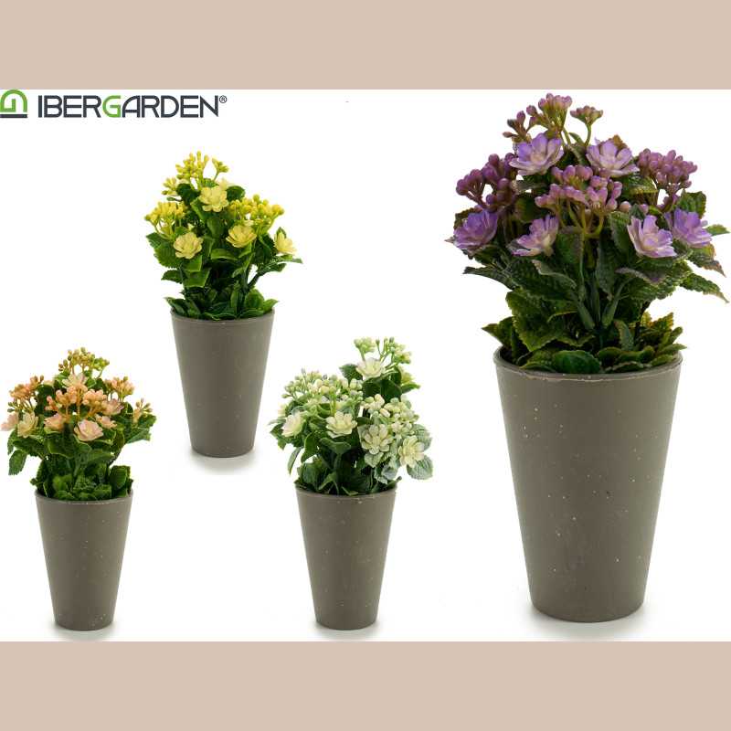 Pot de fleurs gris fleur petites boules