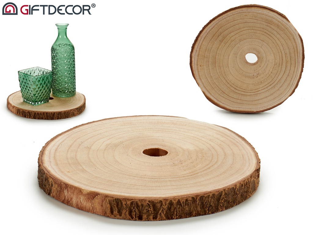 Support en bois rond diametre 25 cm