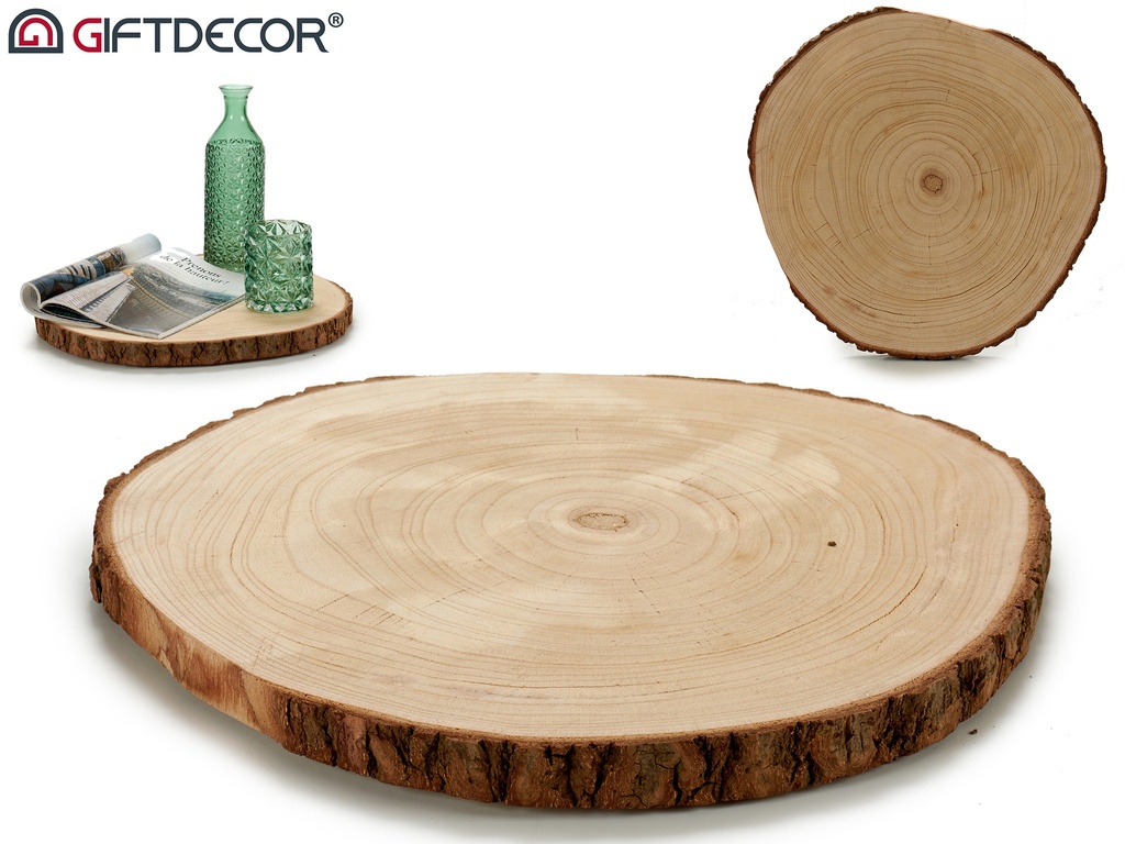 Support en bois rond diametre 39 cm